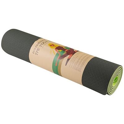 Килимок для Йоги ECO-FRIENDLY зелений-салатовий