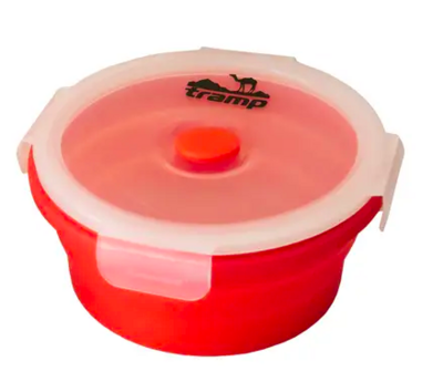 Контейнер силіконовий Tramp 550ml з кришкою червоний
