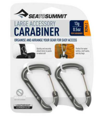 Набір карабінів STS  Accessory Carabiner Large 2pcs Titanium