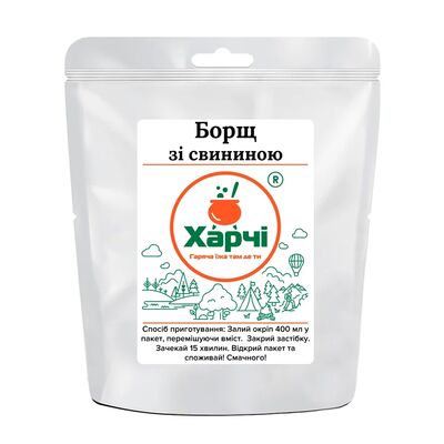 Борщ зі свининою. Харчі