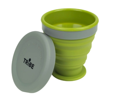 Стакан складний силіконовий Tribe 200 ml oliva