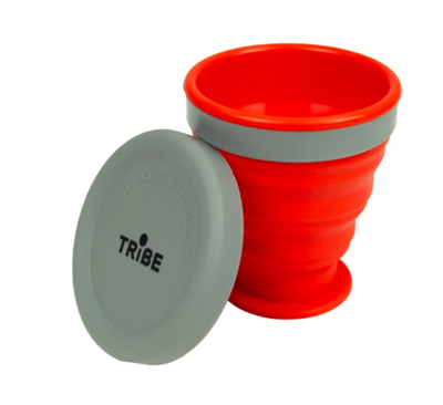 Стакан складний силіконовий Tribe 200 ml terracota