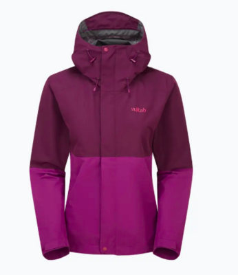 Куртка Rab Downpour Jacket Wmns Mulberry/Plum