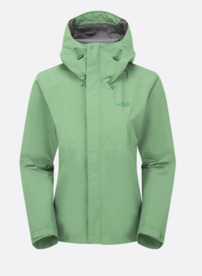 Куртка Rab Downpour Jacket Wmns Fig Green