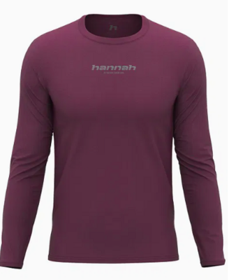 Футболка Hannah BINE L/S red mahogany