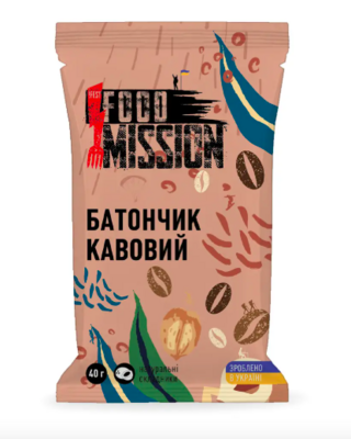 Батончик Food Mission  кавовий