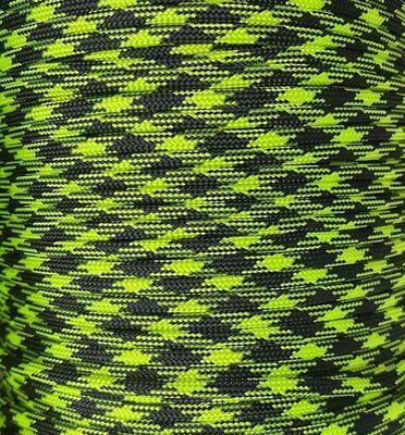 Паракорд 4 мм чорно-салатовий