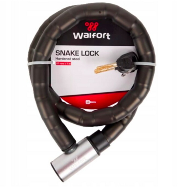 Велосипедний замок Walfort 12 mm x 1,8 m