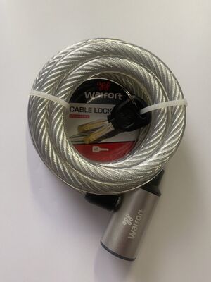 Велосипедний замок Walfort 12 mm x 1,8 m